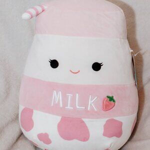 Amelie the Strawberry Milk 14" Squishmallow, With Tag